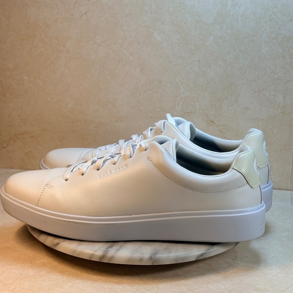 Cole Haan Grand 360 White Leather Sneakers‎ Men Size 12M Casual Comfort Shoes - Picture 10 of 12